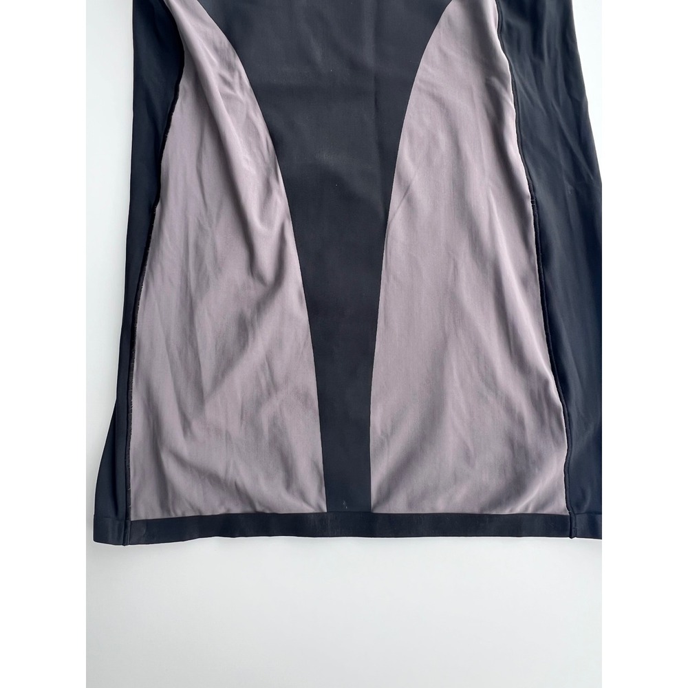 Cynthia Rowley Slim‎ Dress 38B Black Gray Colorblock Sleeveless Mini Shapewear - Picture 5 of 8